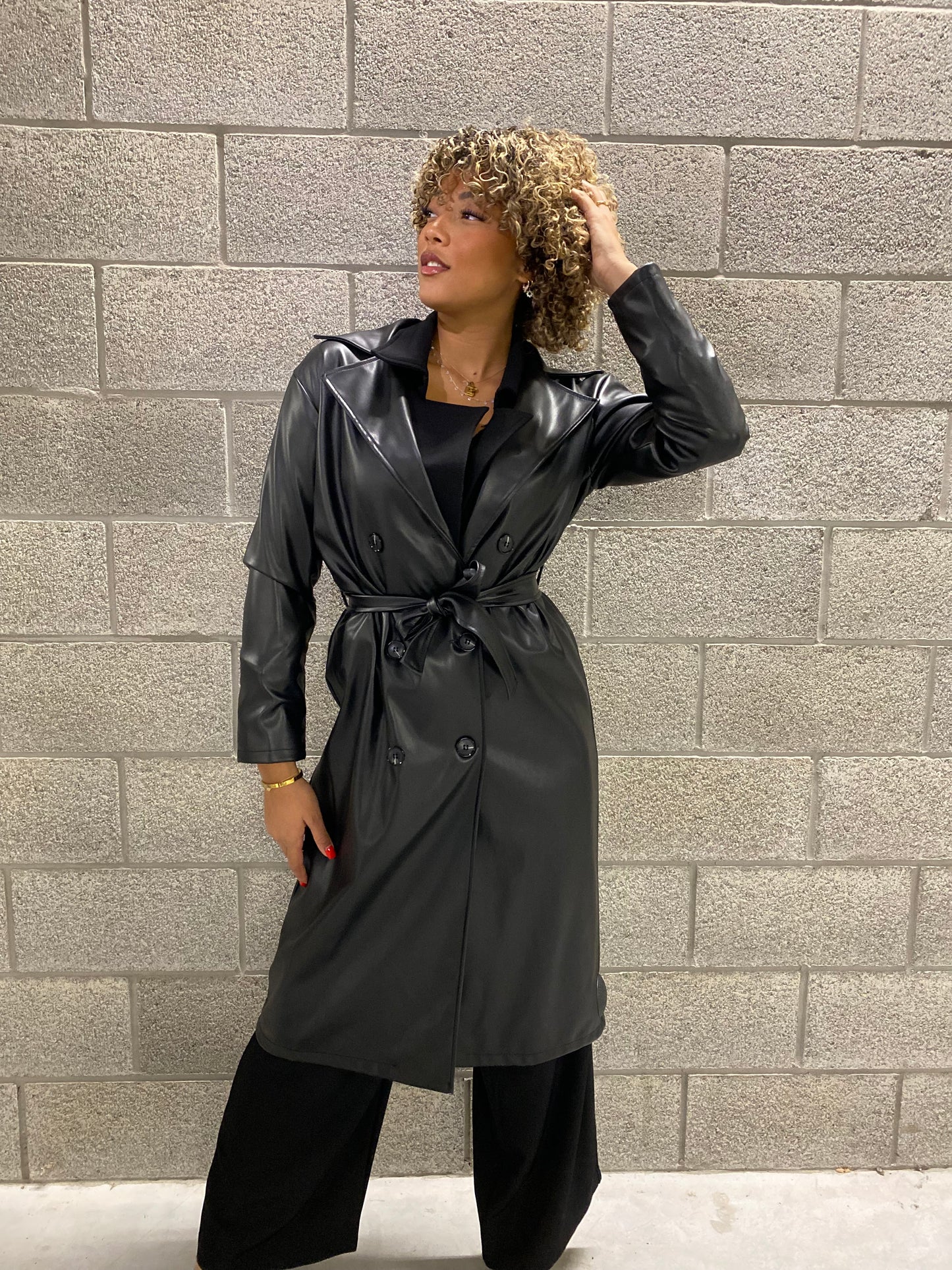 Manteau Tren similicuir