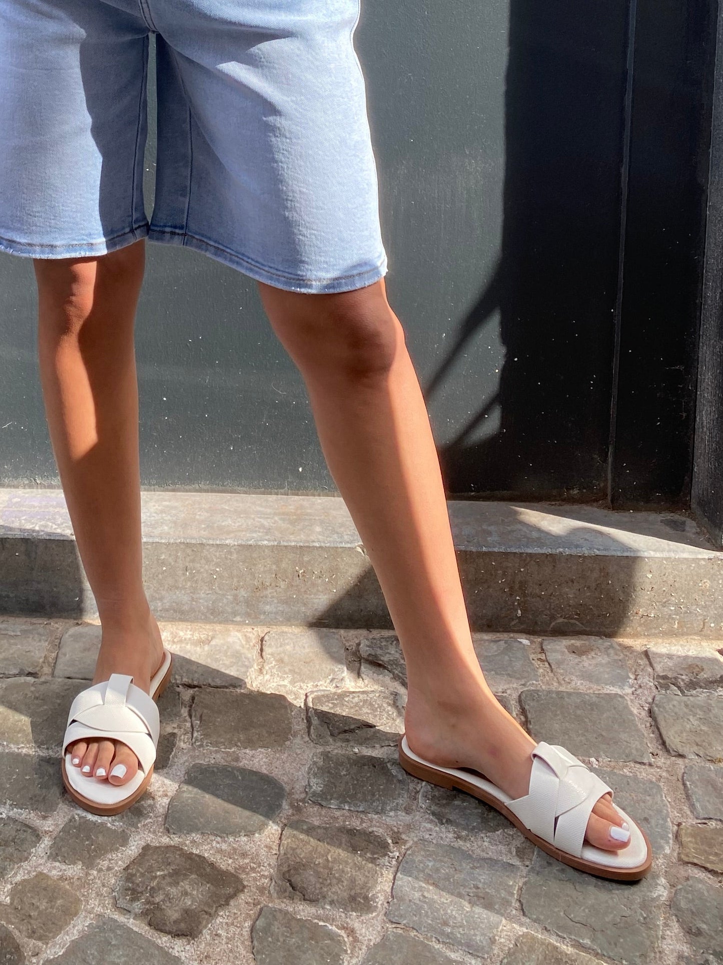 Claquettes blanches
