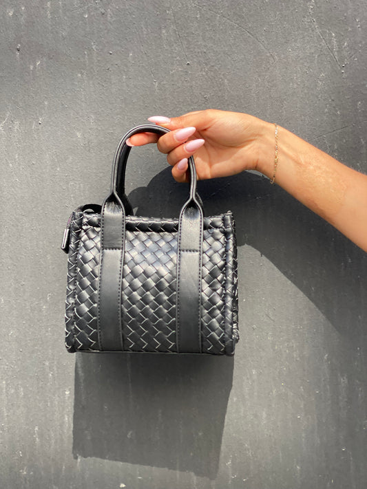 Sac tressé noir