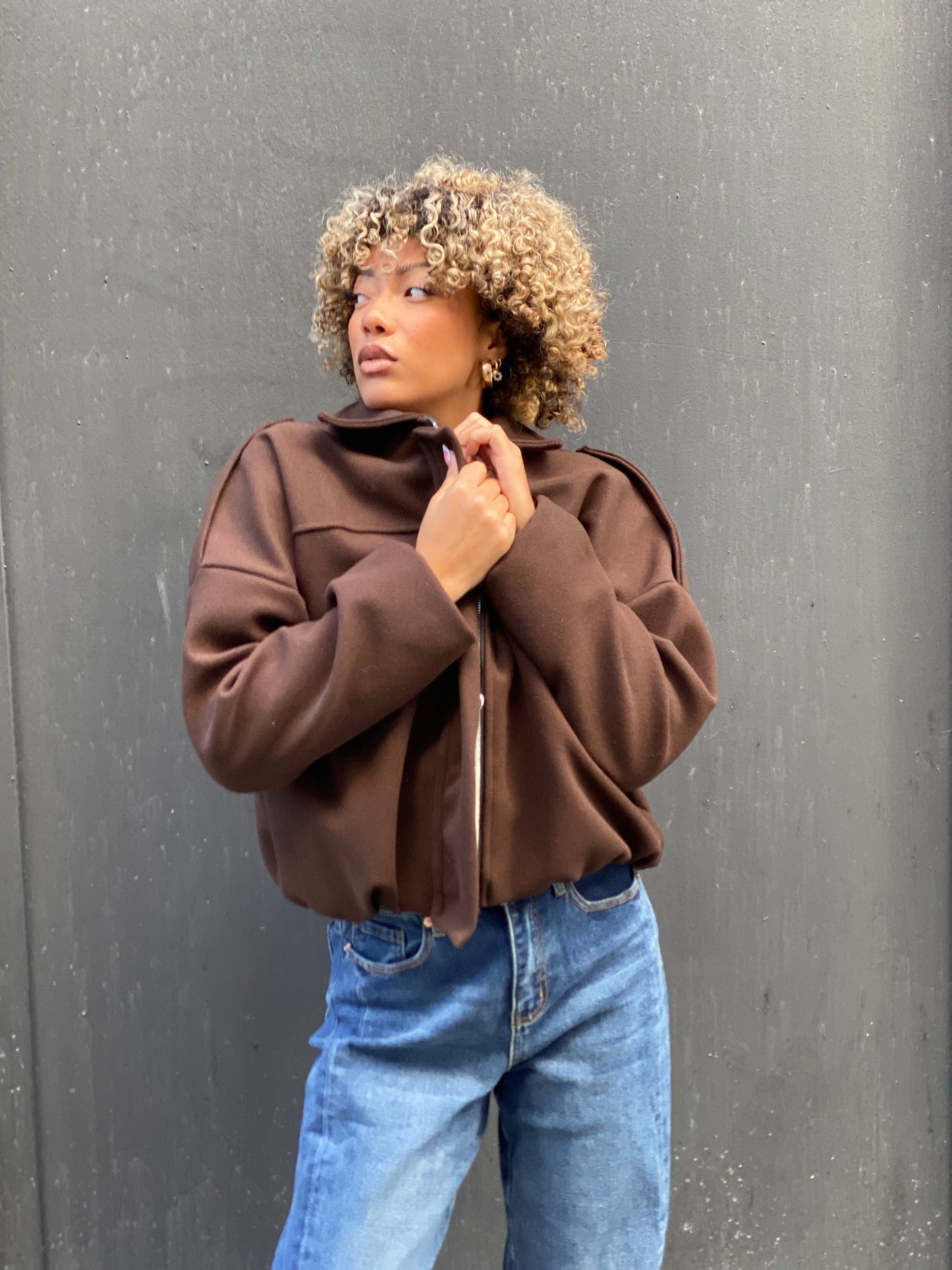 Veste Cosy brune