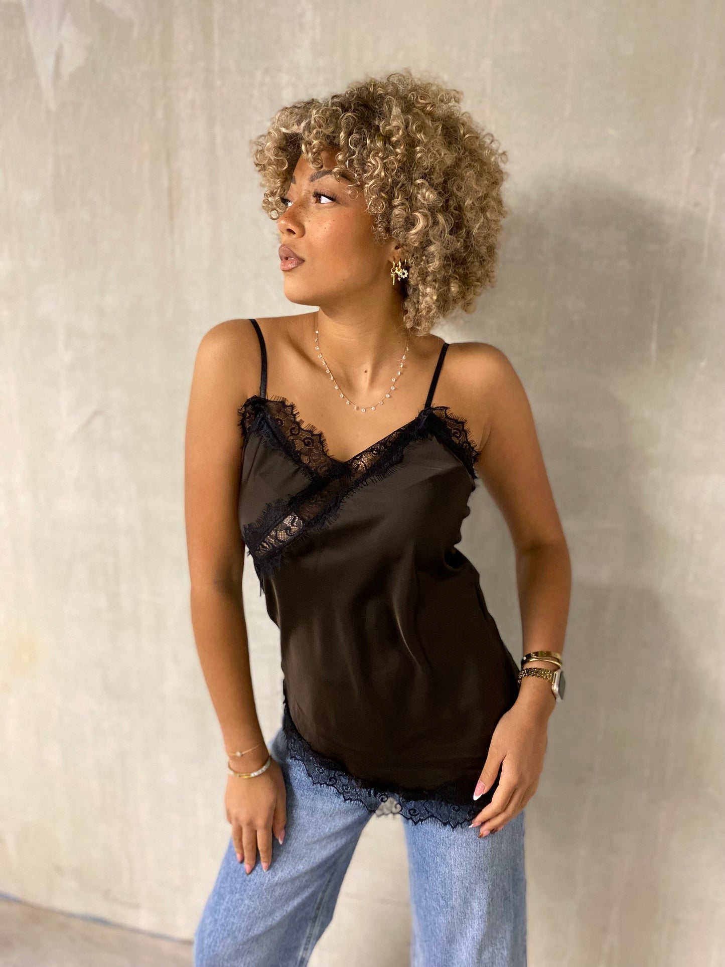 Débardeur Fina brun