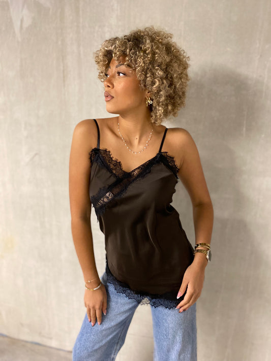 Débardeur Fina brun