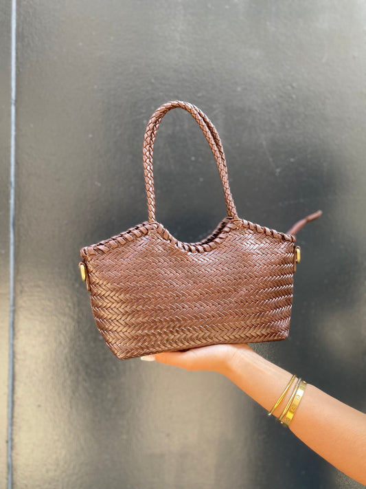 Sac tressé choco