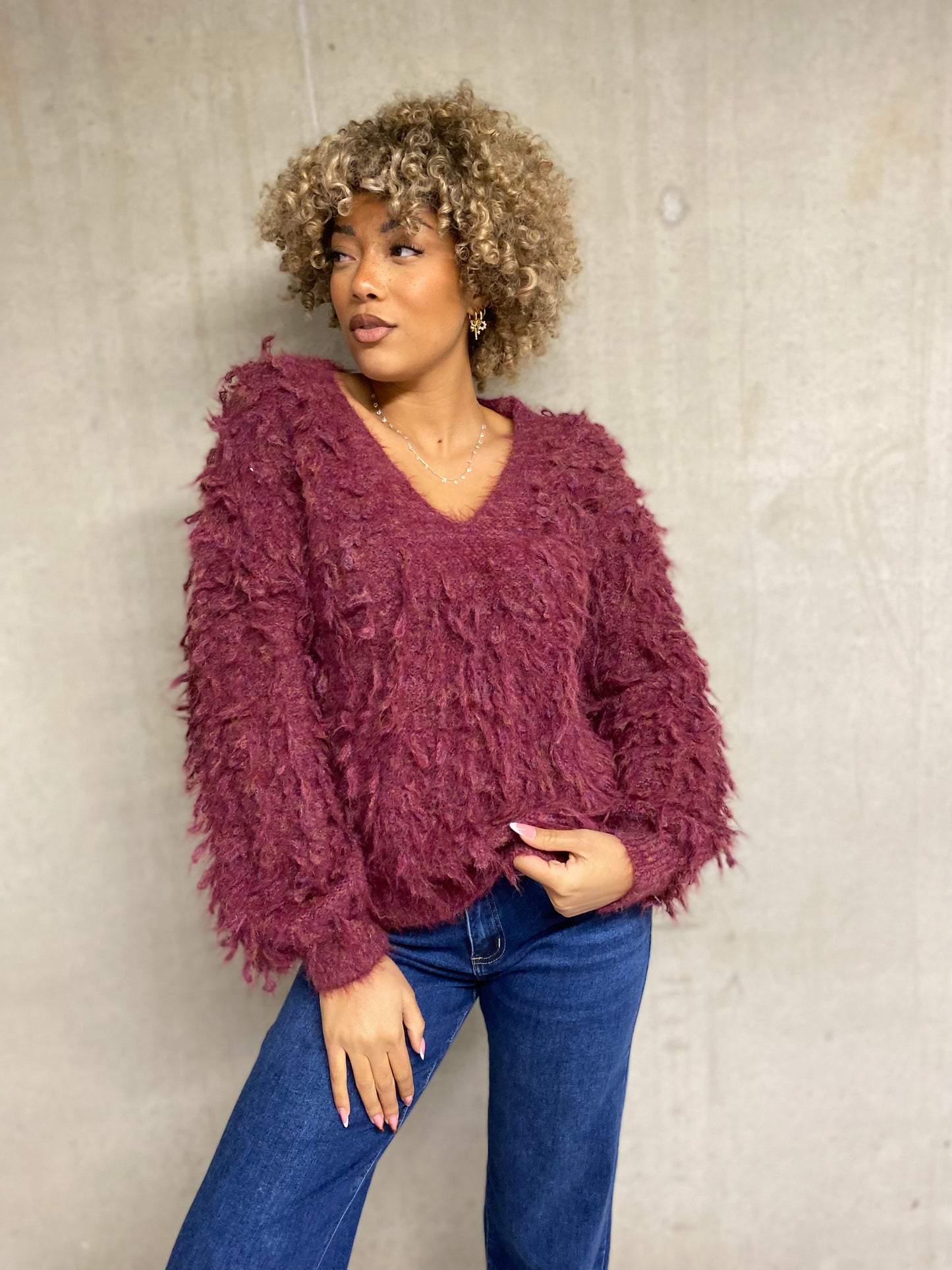 Pull Arina bordeaux