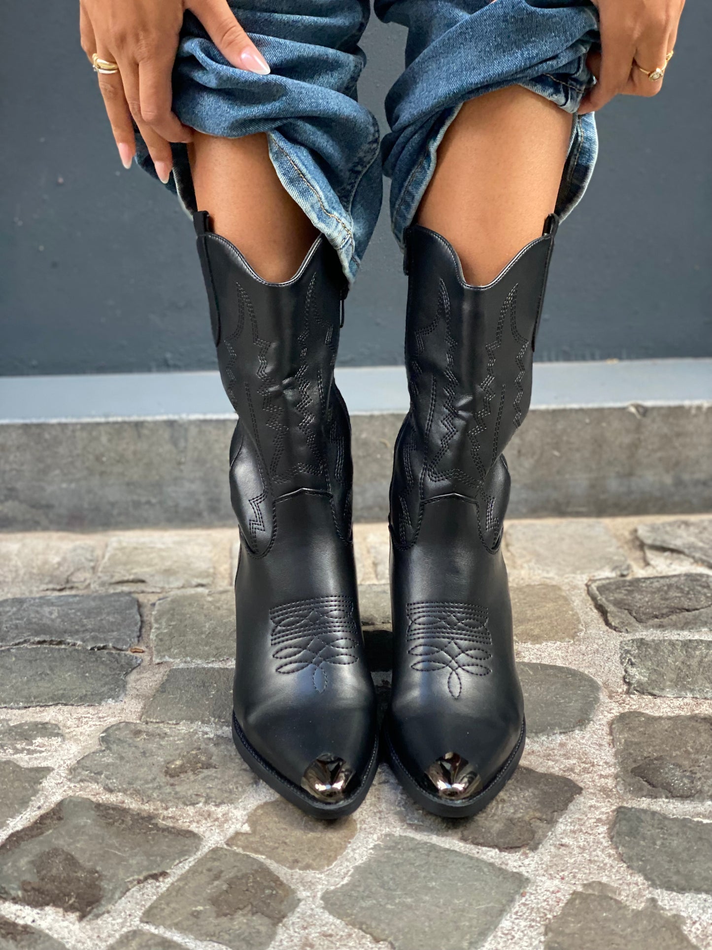 Bottes, western noire