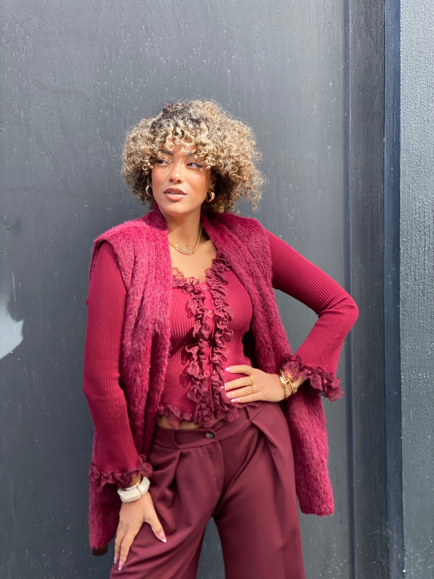 Blouse Fina bordeaux