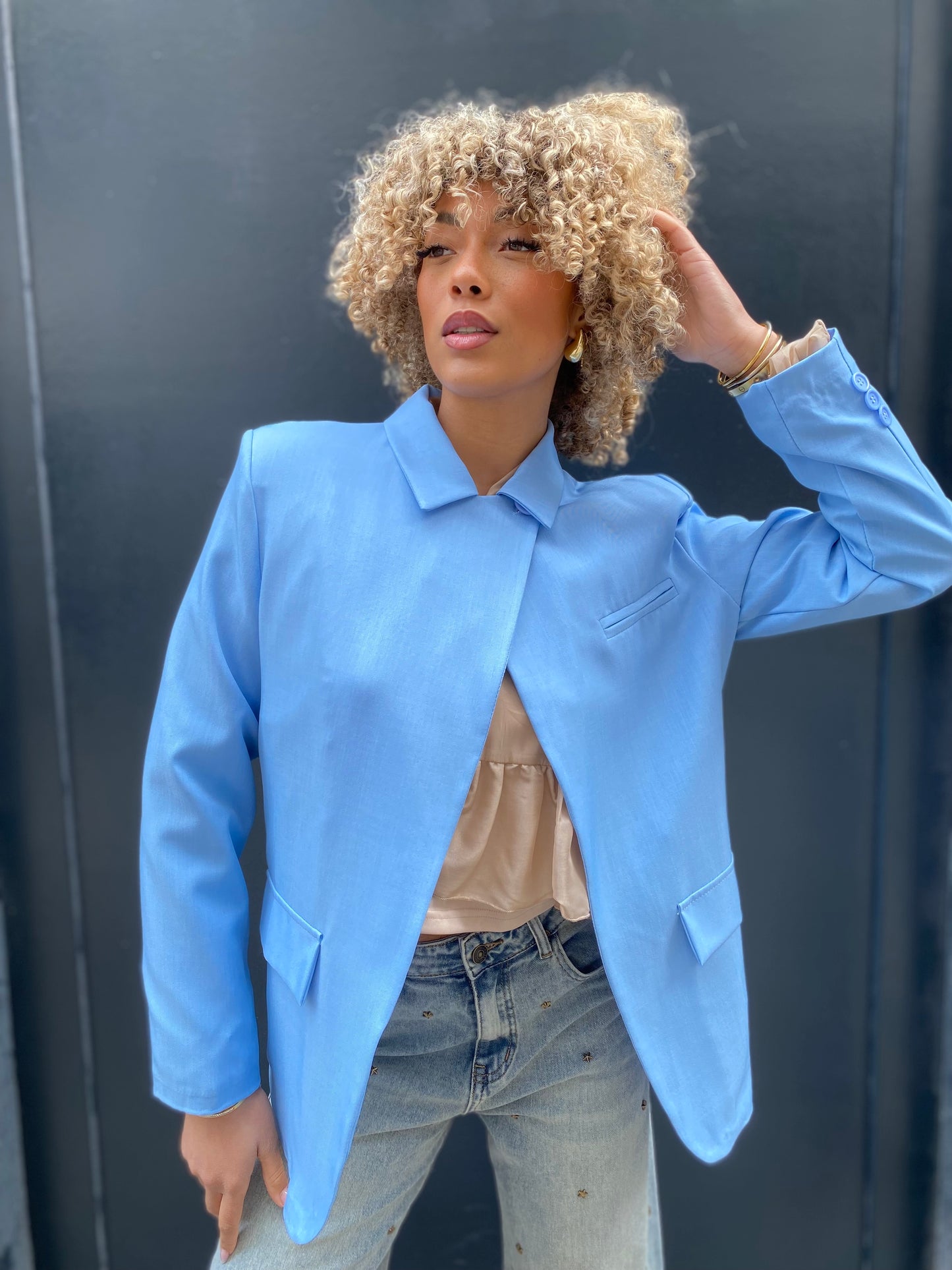 Blazer Kenza bleu