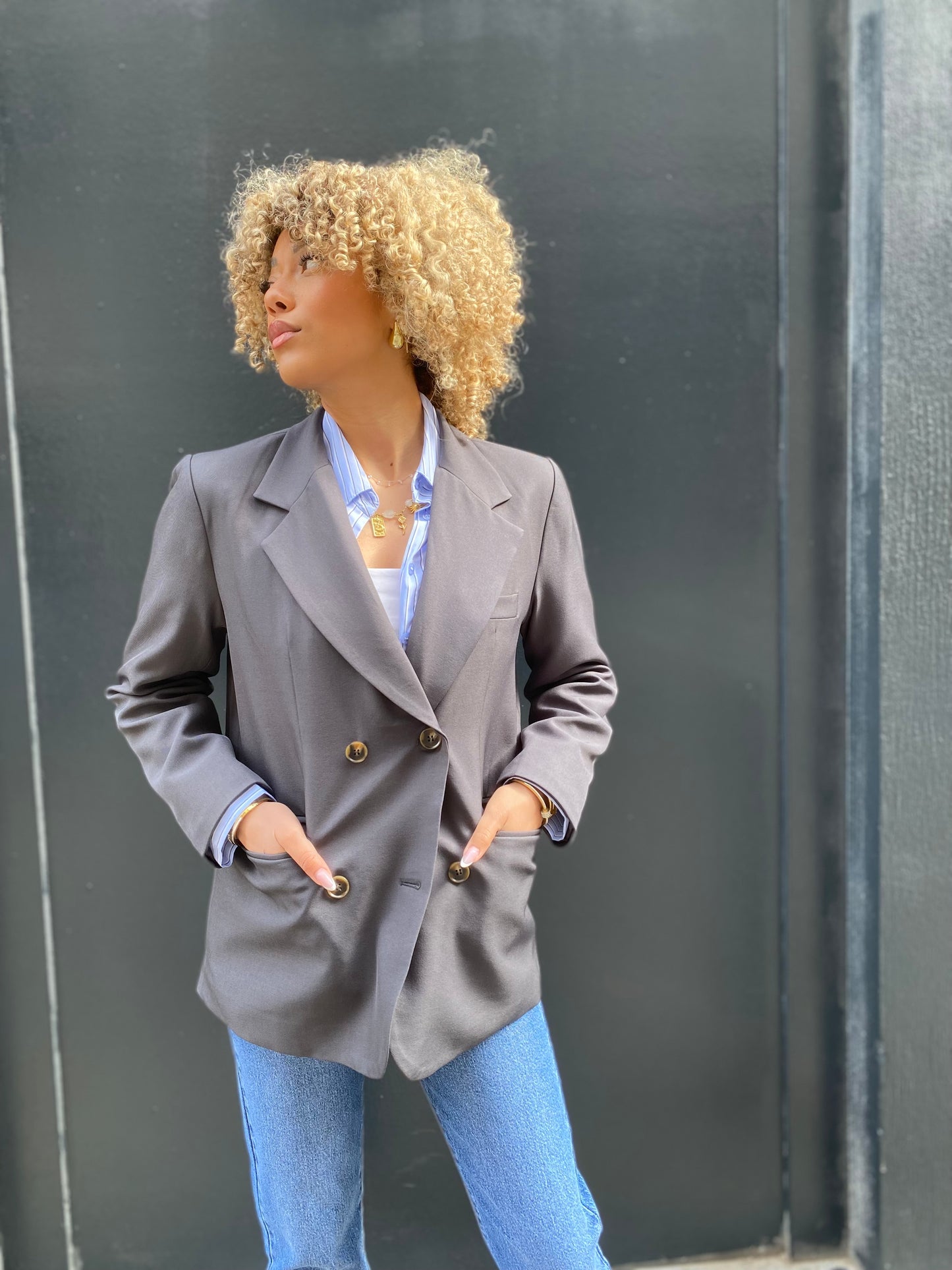 Blazer Éva gris