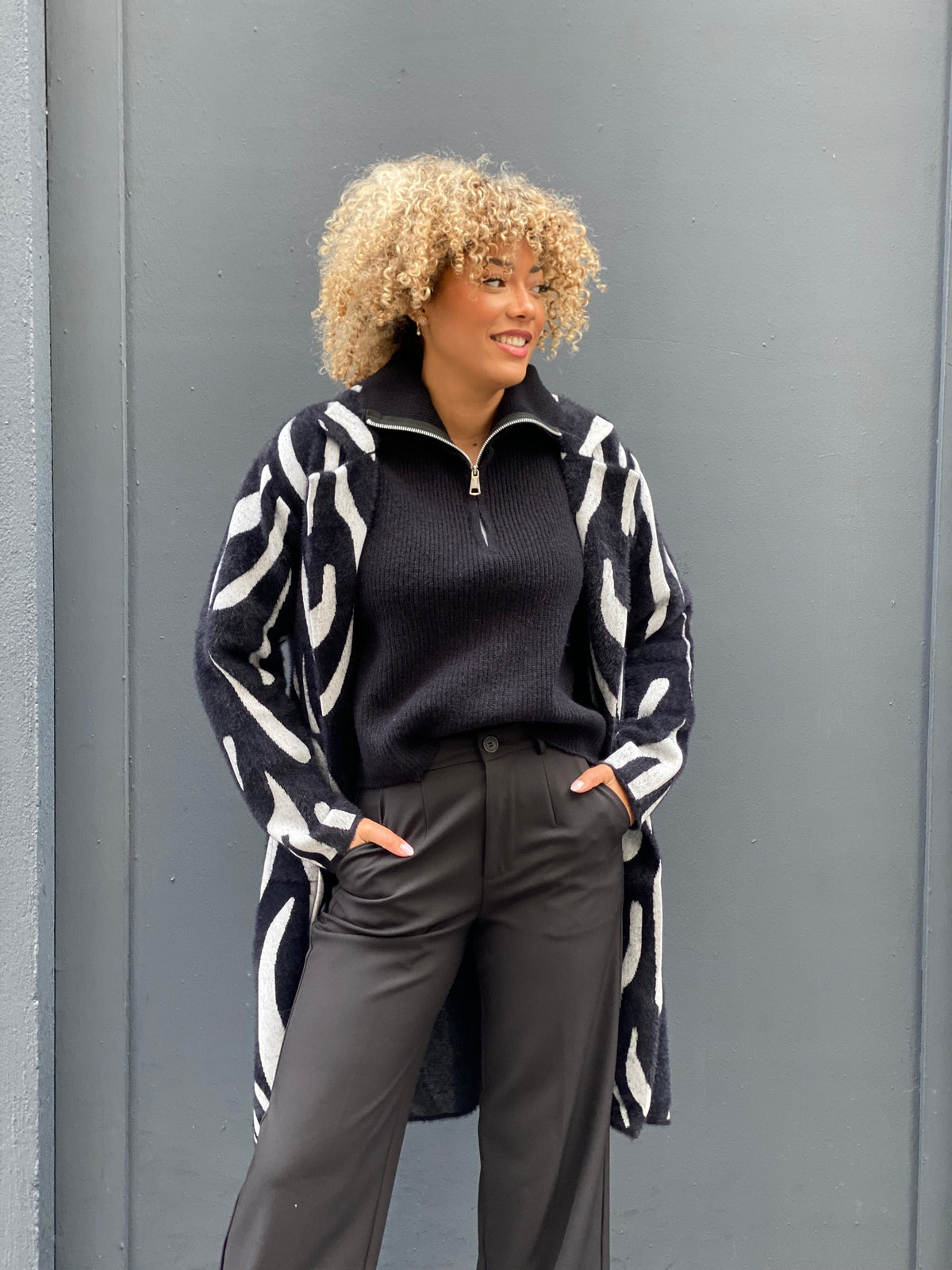 Veste gilet zébra