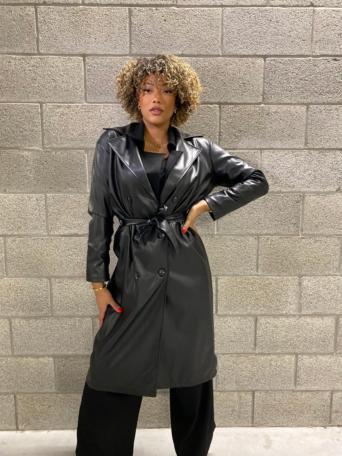 Manteau Tren similicuir