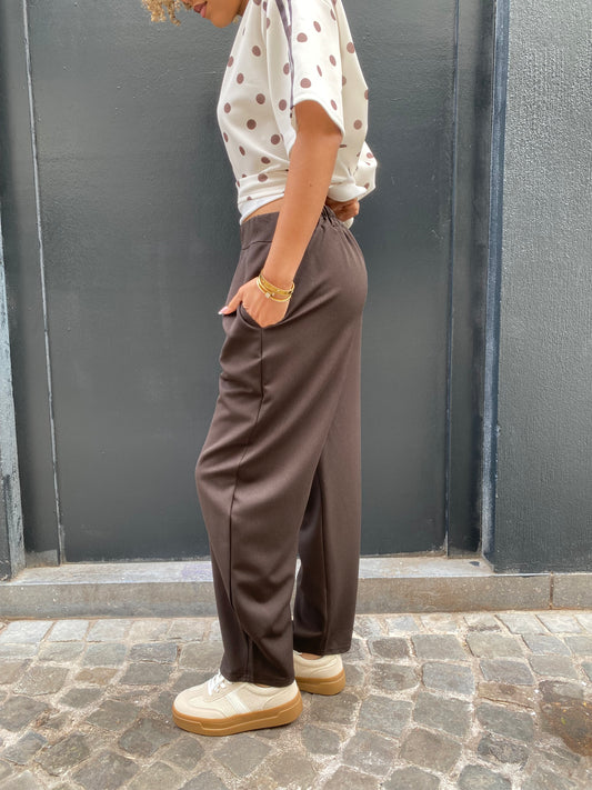 Pantalon Somi brun