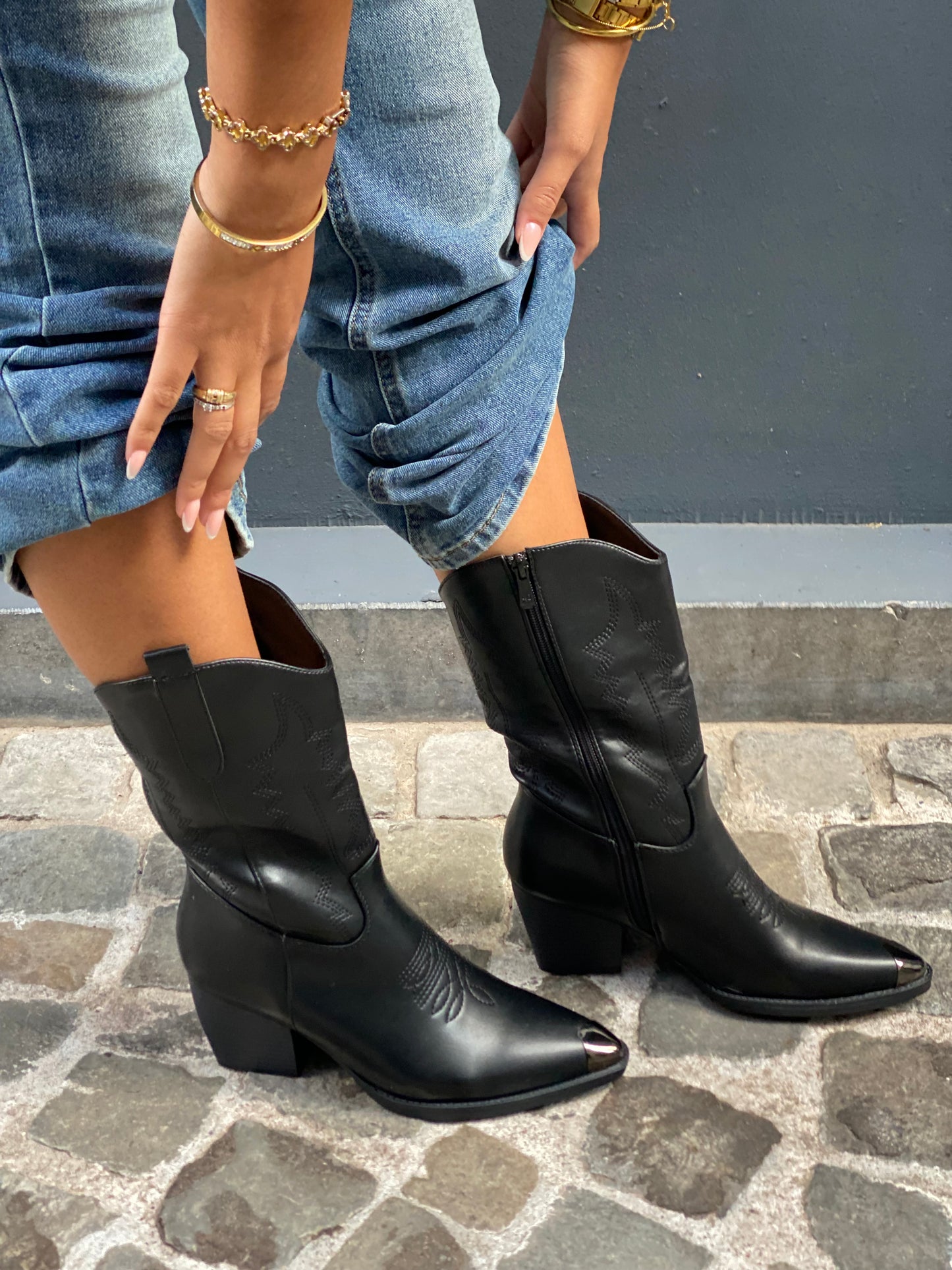 Bottes, western noire