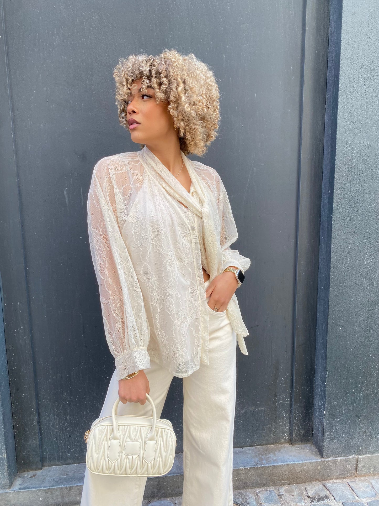 Chemise Nadine beige