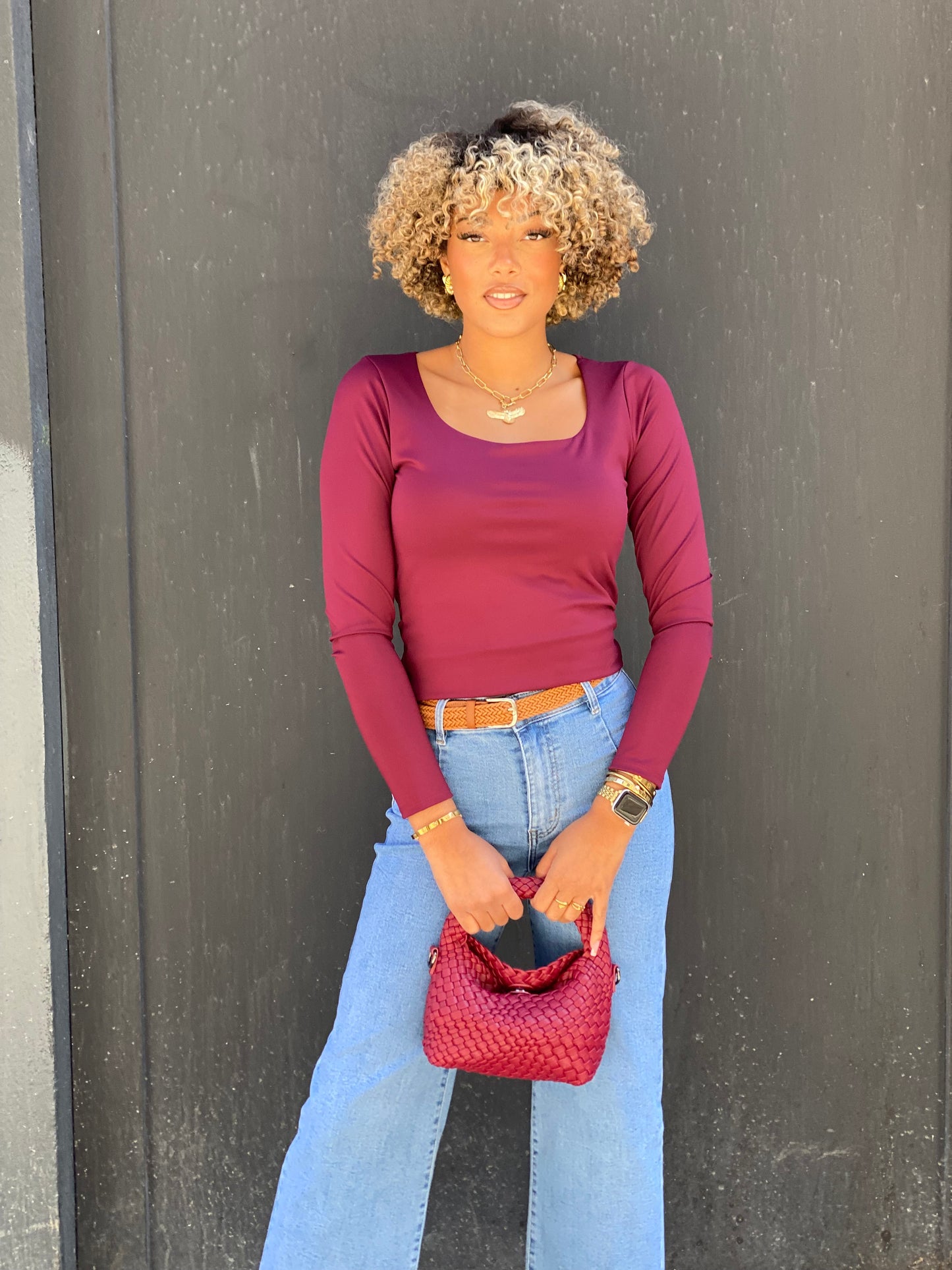 Blouse basil bordeaux
