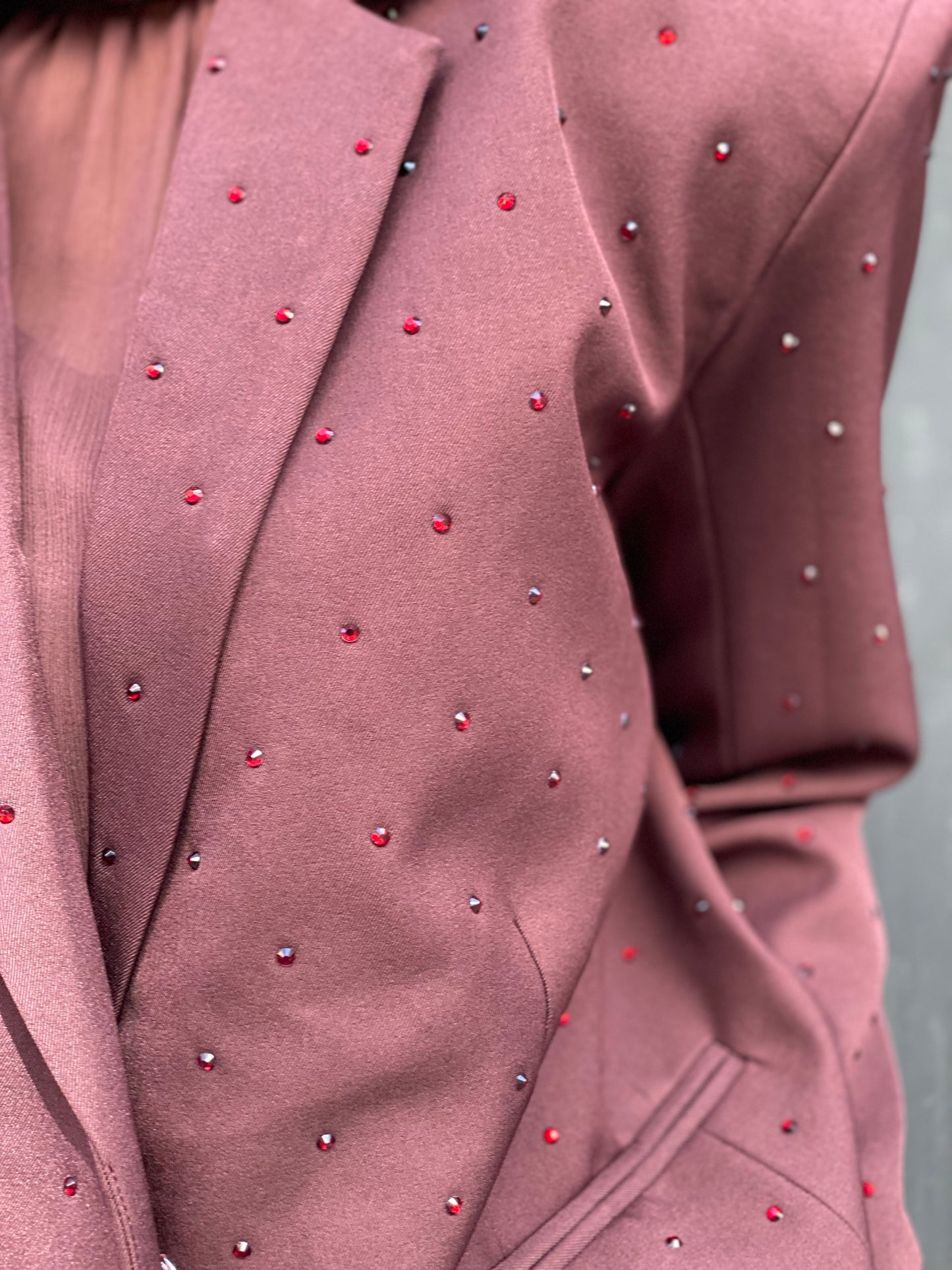 Blazer diamant, Bordeaux
