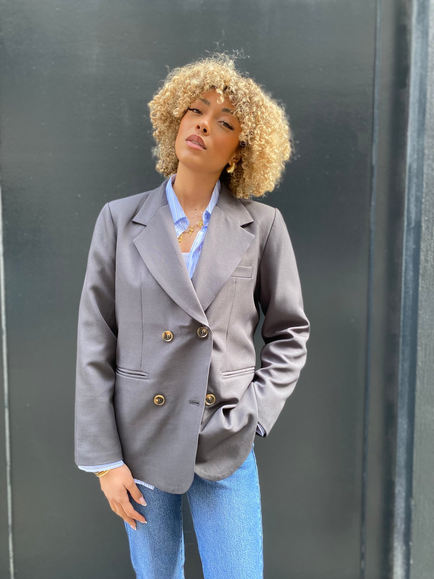 Blazer Éva gris