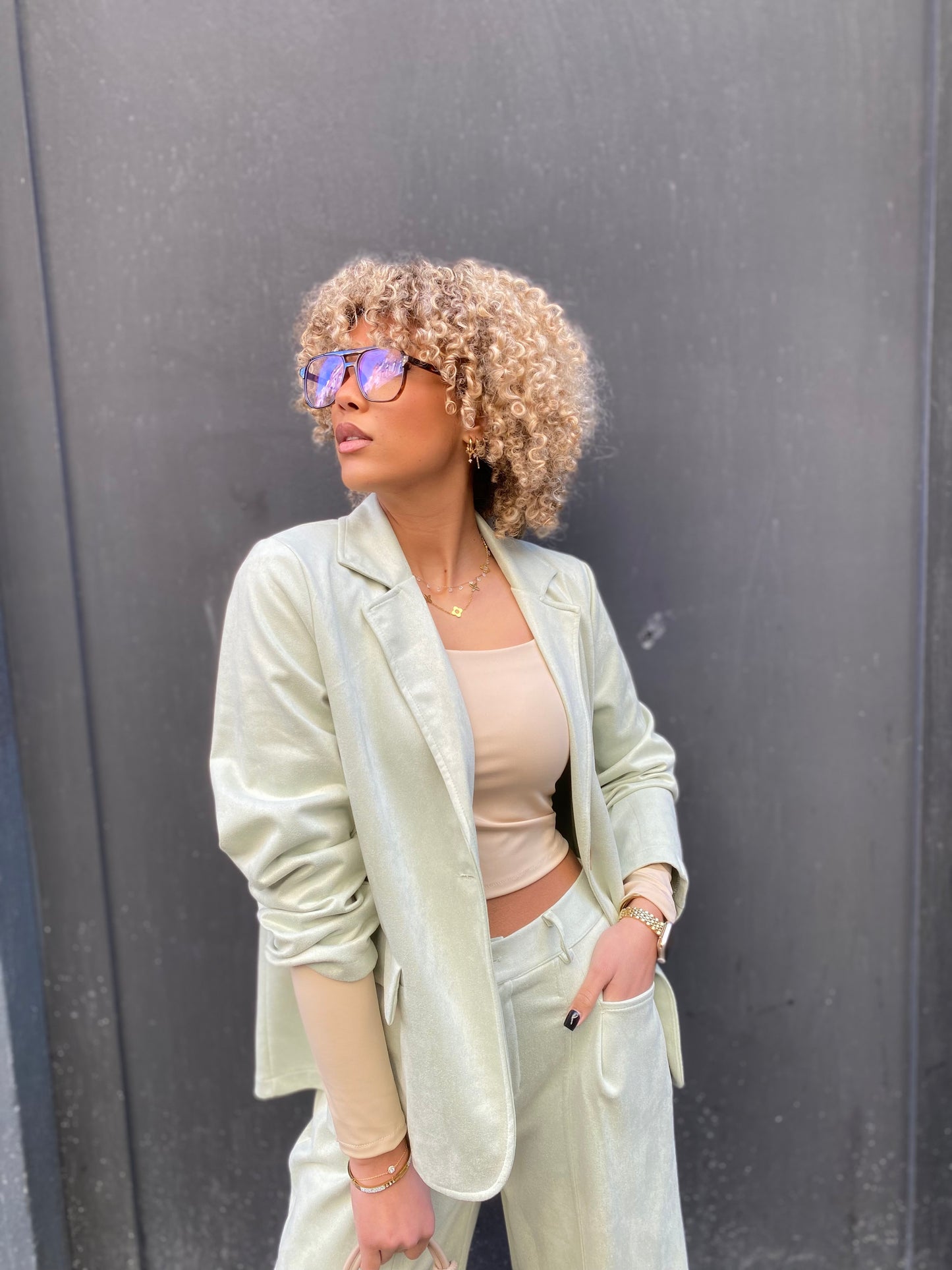 Blazer Nadia menthe