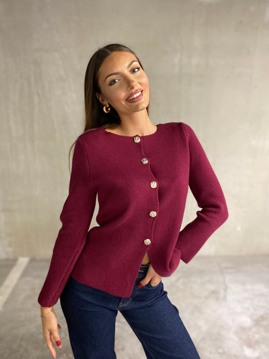 Pull Sofia bordeaux