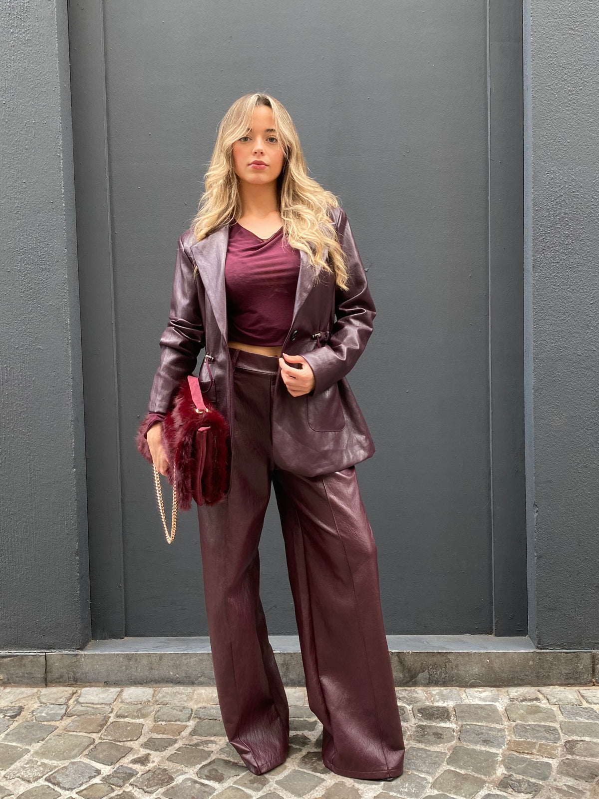 Pantalon similicuir Ilona