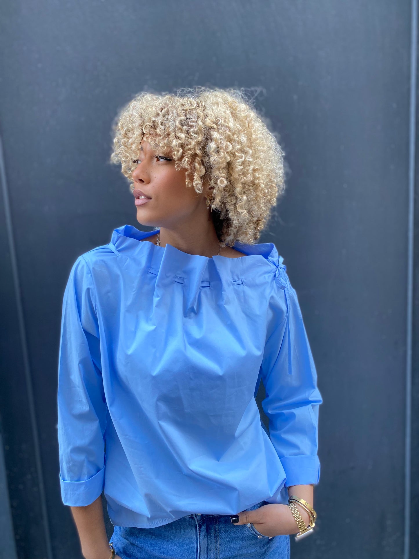 Chemise élise bleu
