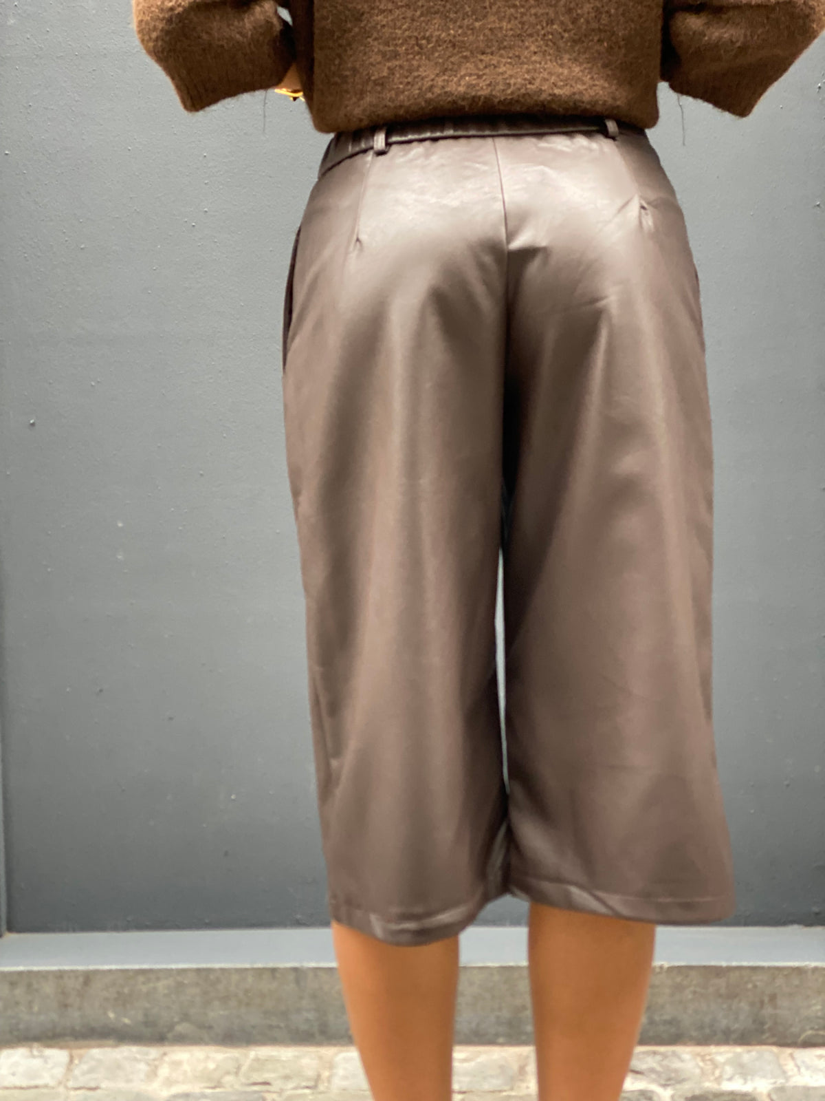 Bermuda similicuir Choco PAM