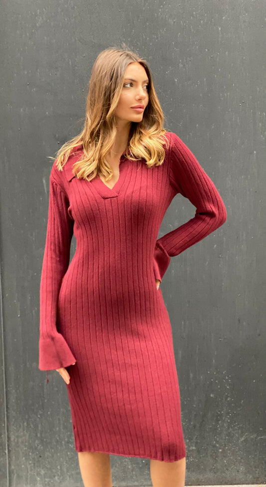 Robe marie bordeaux