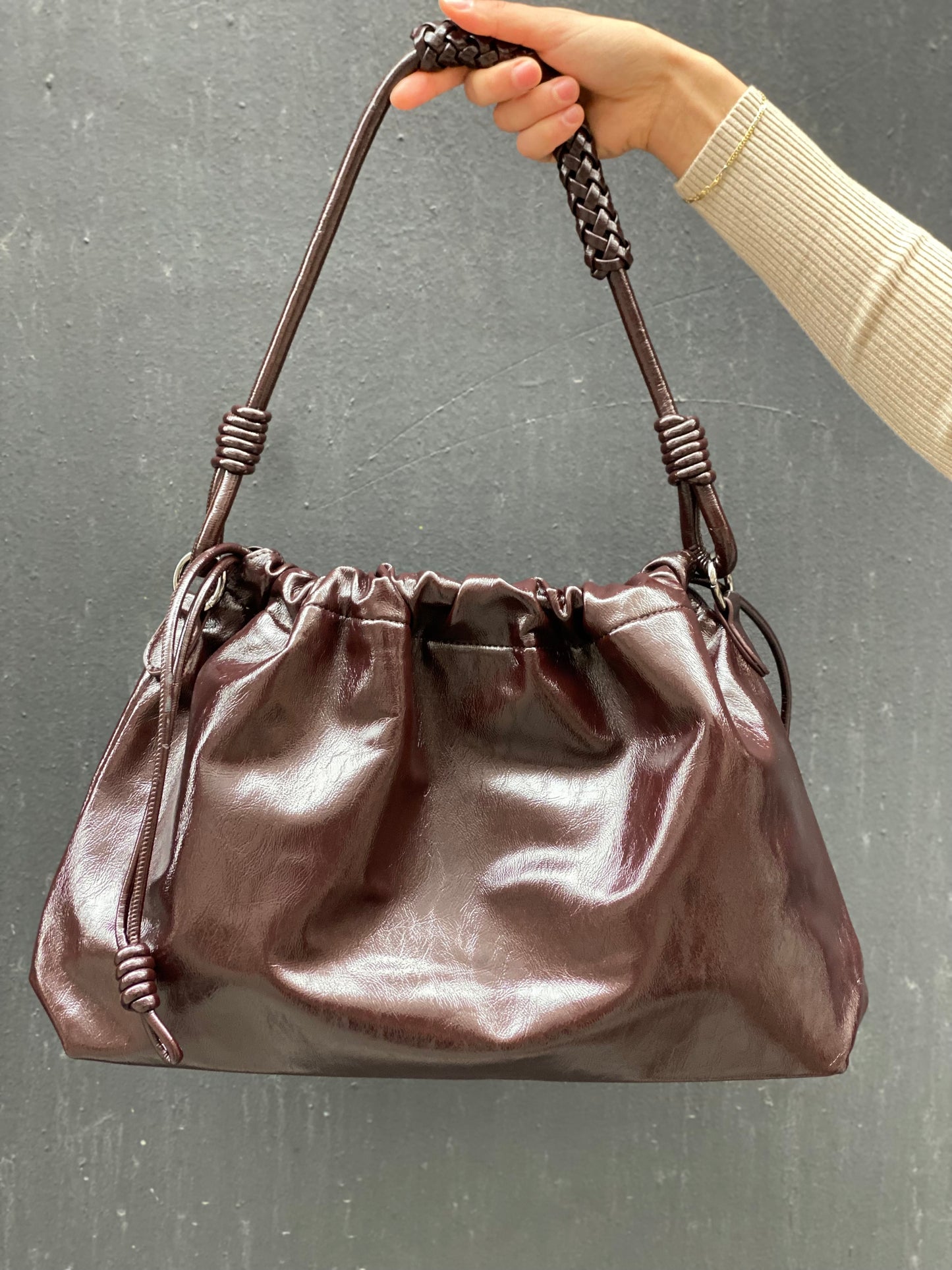 Sac vernis brun