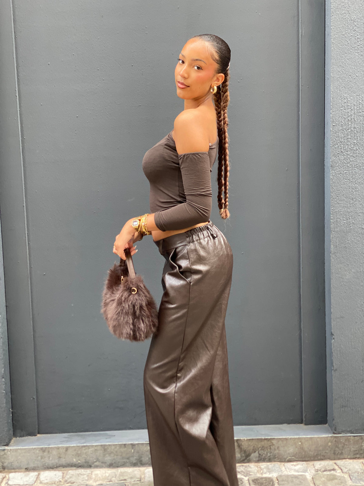 Pantalon similicuir Ilona