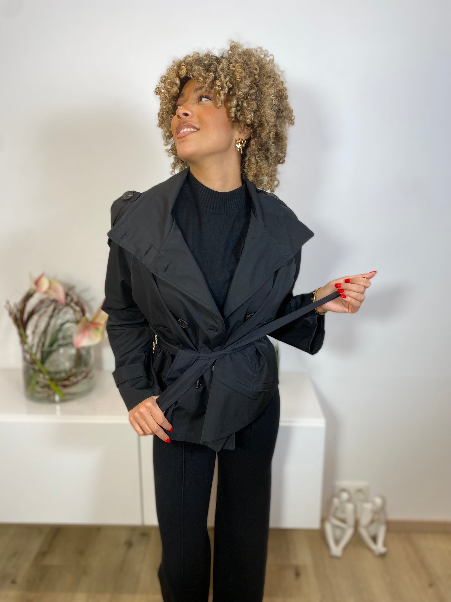 Veste trench noir Seyne