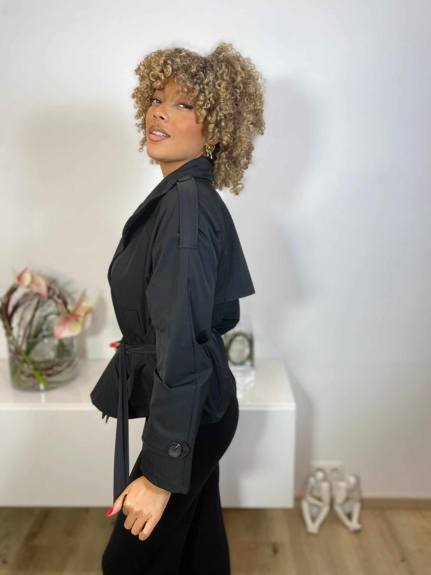 Veste trench noir Seyne