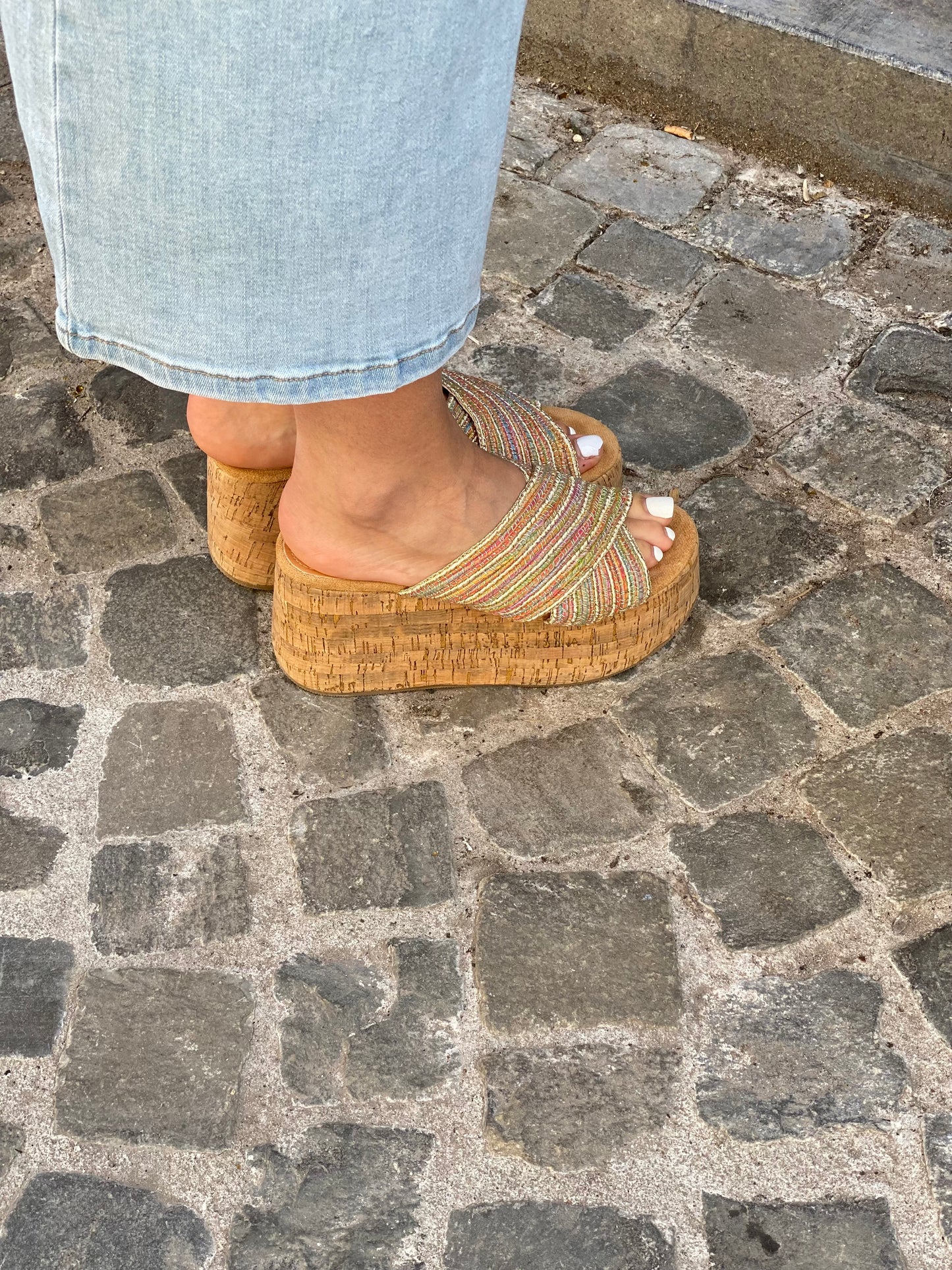 Chaussures bouchon multicolore